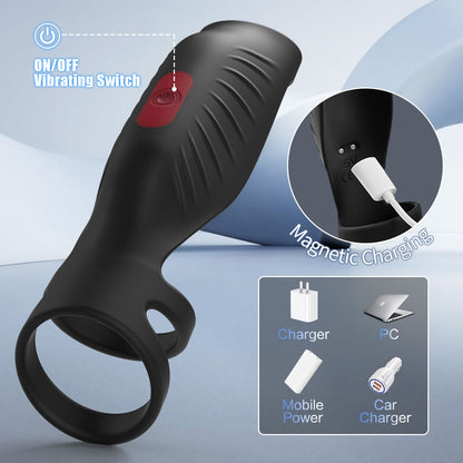 9 Vibrating Efficient Cock Ring