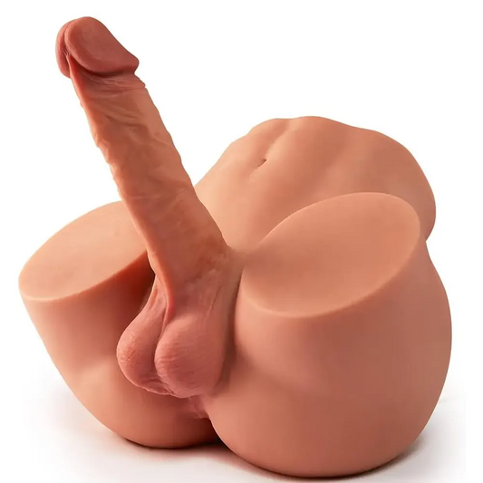 9.7 LB Sex Doll Torso with 6.7 inch Flexible Realistic Dildo