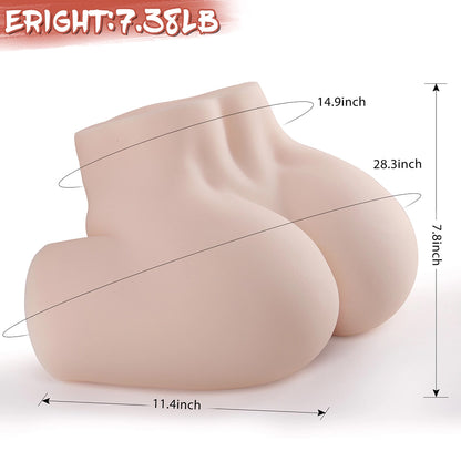 Saskia - 8.8LB Mini Female Ass Lifelike Sex Doll Torso