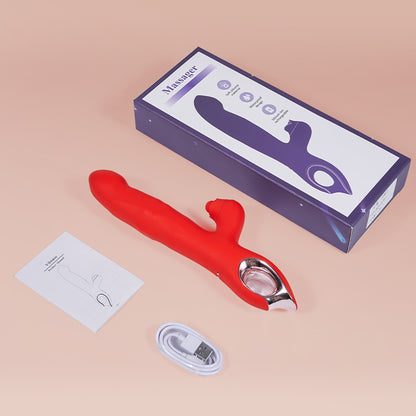 Wiggling G Spot Vibrator with Clitoral Teaser