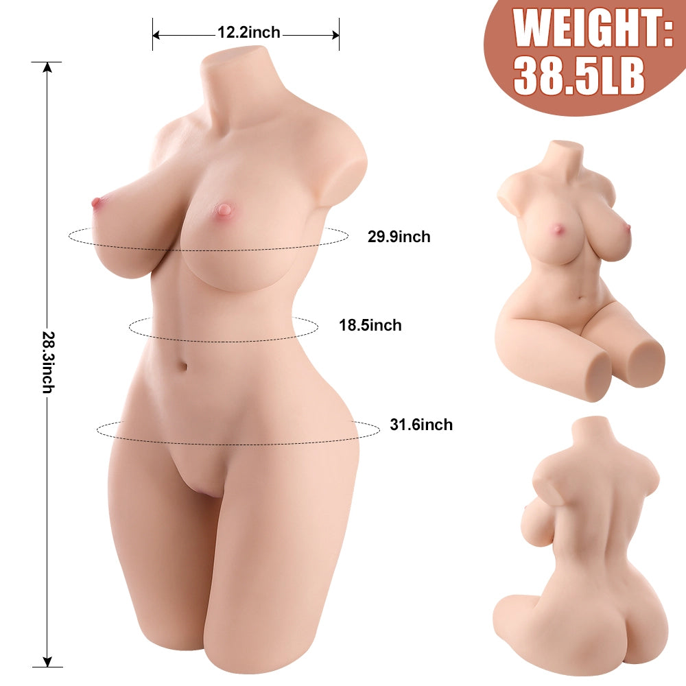 30.2LB Lifelike Female Torso Doll - Evelyn