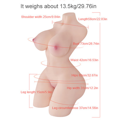 37.2LB Lifelike Female Torso Doll - Liora