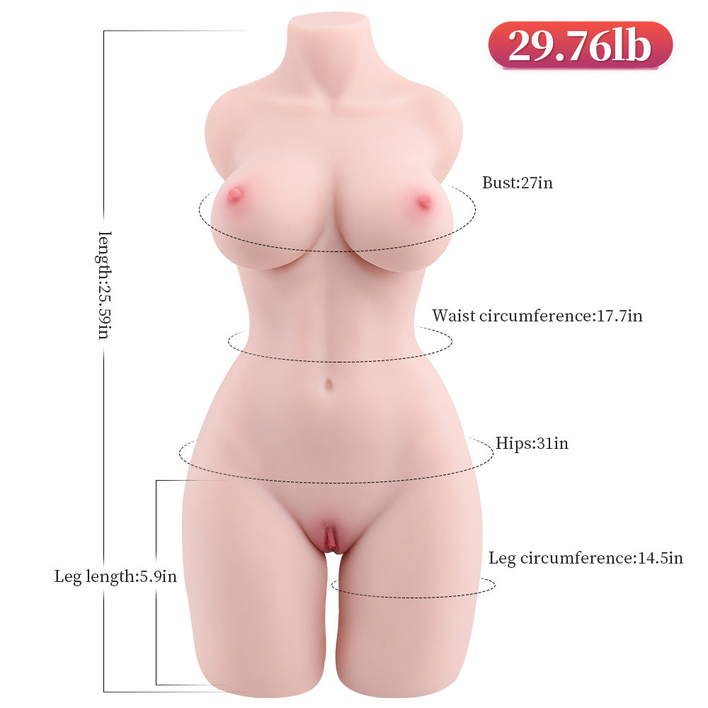 26.4LB Lifelike Female Torso Doll -Leona