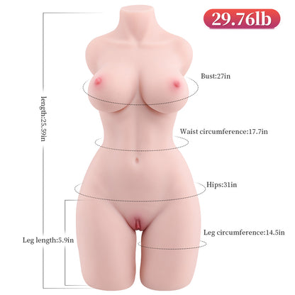 26.4LB Lifelike Female Torso Doll -Leona